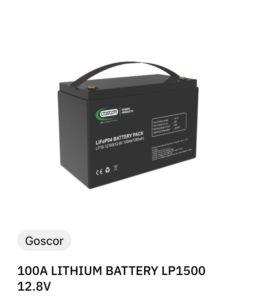 Top 5 Best Solar Batteries for Sale in South Africa 4 Goscor 100A LITHIUM BATTERY