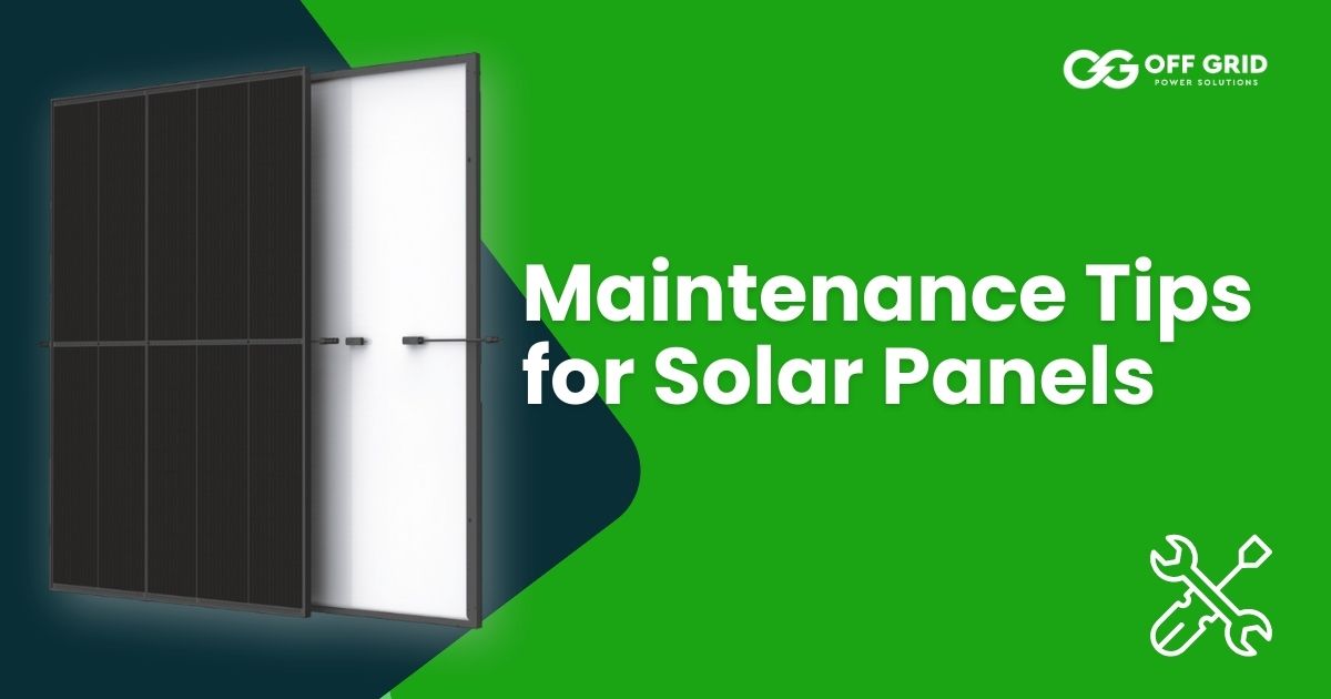 Maintenance tips for solar panels