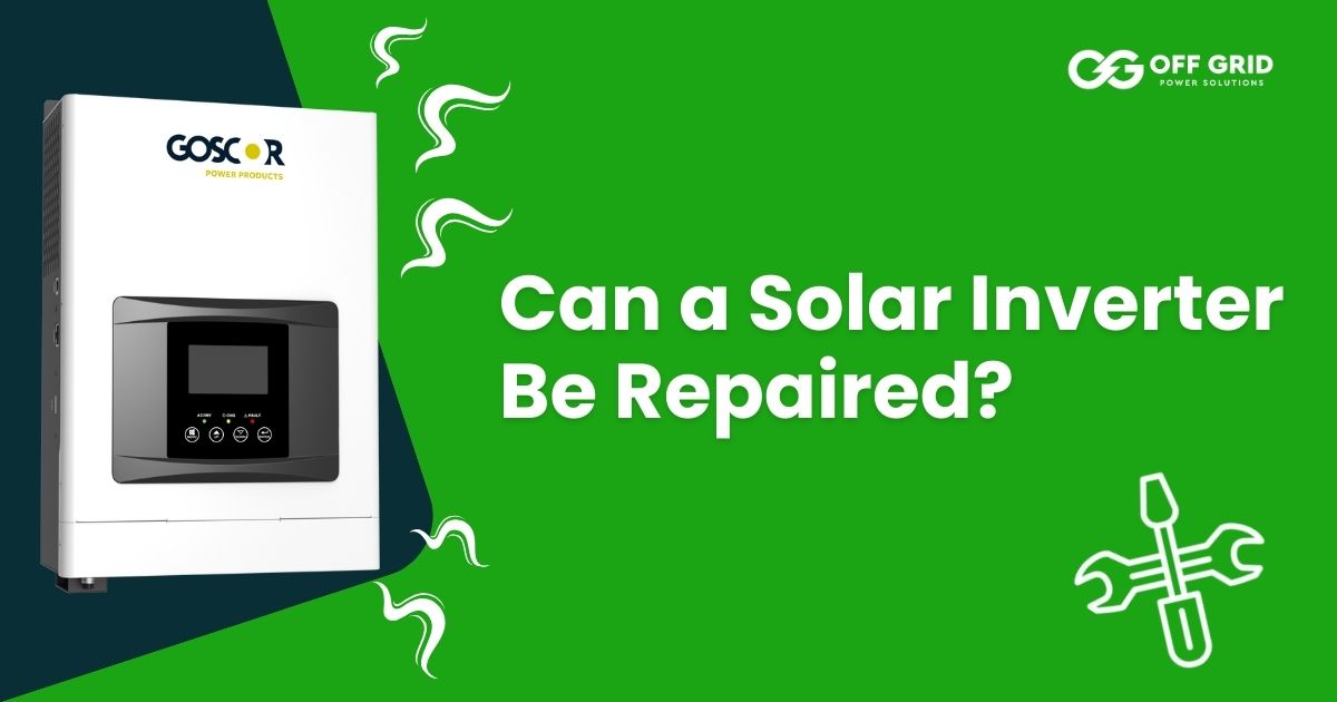 Picture of a solar inverter with sparks coming out of it can a solar inverter be repaired